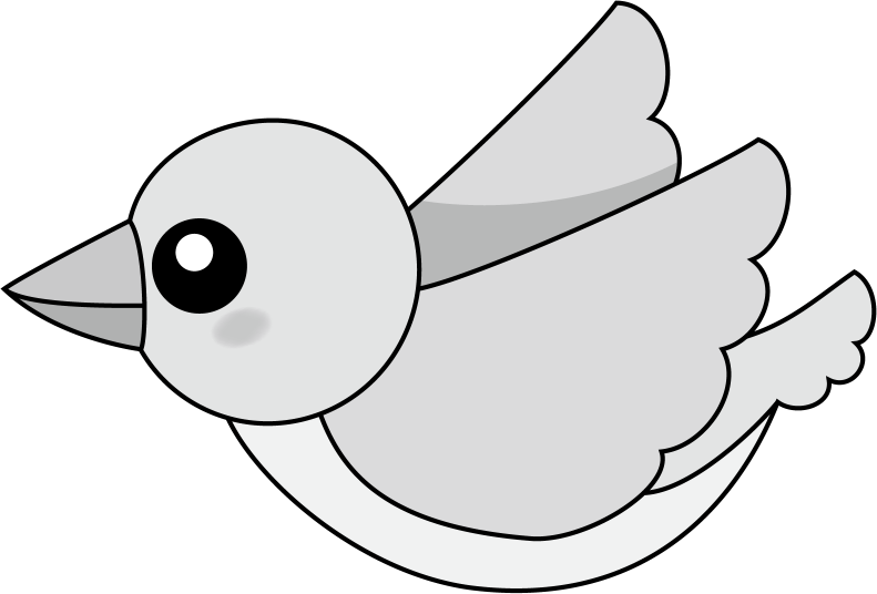 イラストポップの幼児教育素材 鳥no11飛んでいるピンクの小鳥の無料イラスト