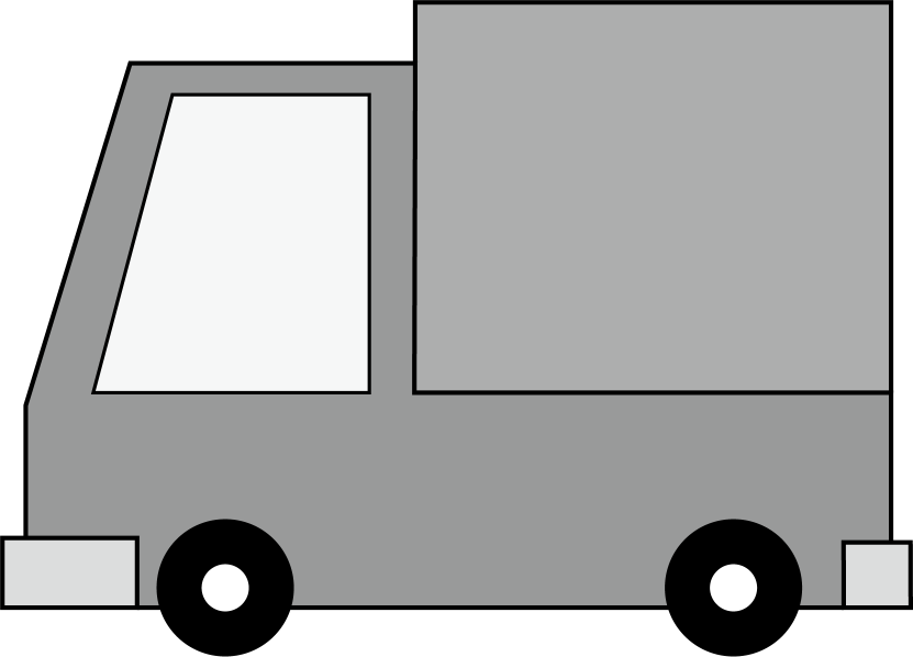 イラストポップの幼児教育素材 クルマno06軽トラックの無料イラスト