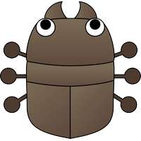 イラストポップ かわいい昆虫の無料イラスト