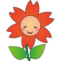 イラストポップ 花の無料イラスト