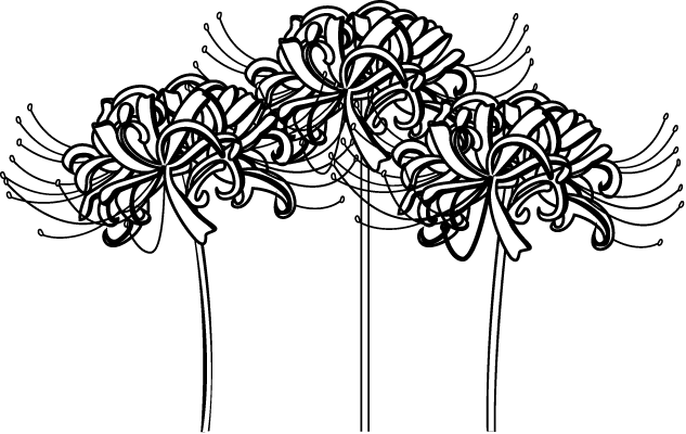 秋の花2 04 彼岸花 花の無料イラスト素材 イラストポップ