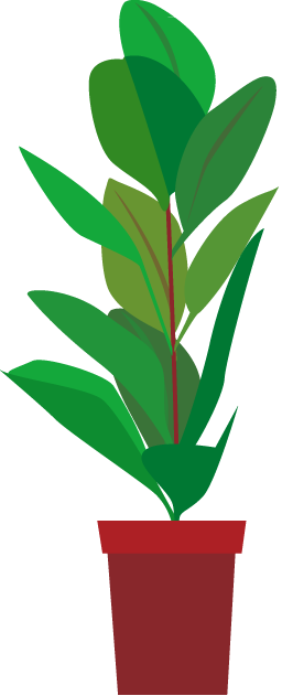 植物 鉢植え 観葉 植物 イラスト