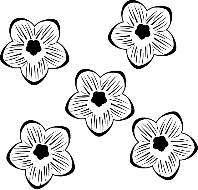 35 春の 花 イラスト 白黒 写真素材 フォトライブラリー