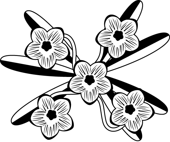 春の花3 16 すみれ 花の無料イラスト素材 イラストポップ