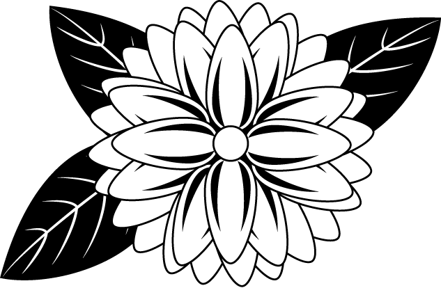 夏の花1 02 ダリア 花の無料イラスト素材 イラストポップ