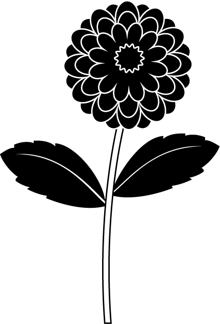 夏の花1 03 ダリア 花の無料イラスト素材 イラストポップ