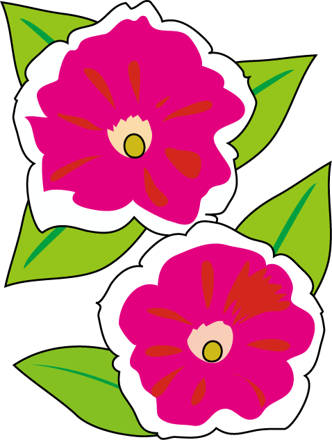 夏の花3 19 ペチュニア 花の無料イラスト素材 イラストポップ