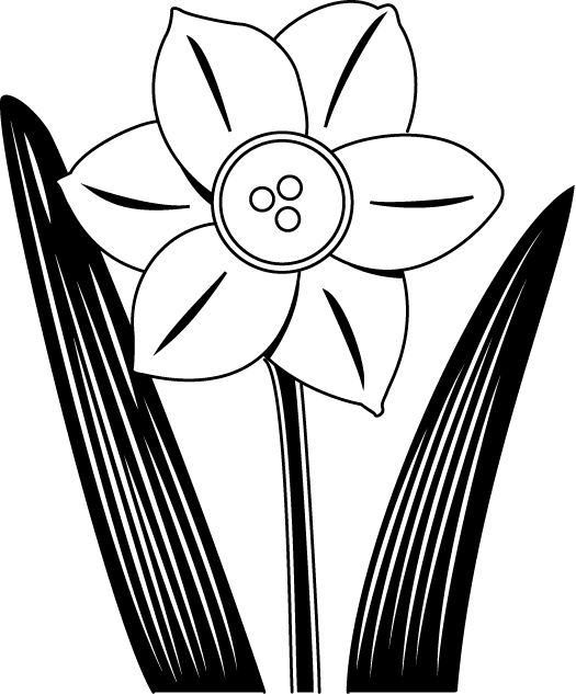 冬の花1 01 スイセン 花の無料イラスト素材 イラストポップ