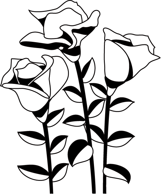 定番の花1 15 バラ 花の無料イラスト素材 イラストポップ