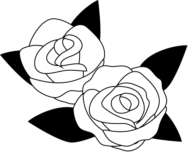 定番の花1 19 バラ 花の無料イラスト素材 イラストポップ