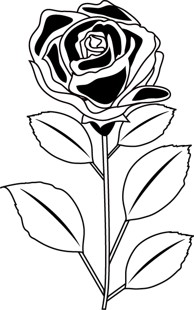 定番の花1 バラ 花の無料イラスト素材 イラストポップ
