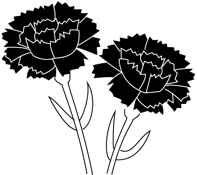 定番の花1 24 カーネーション 花の無料イラスト素材 イラストポップ