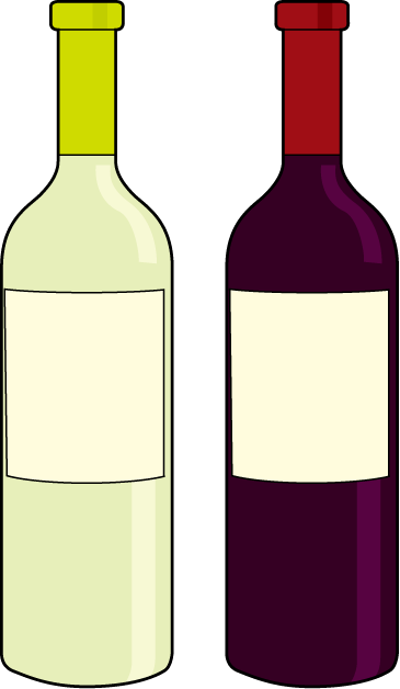 アルコール21 ボトルワイン 食 料理 食材 の無料イラスト素材