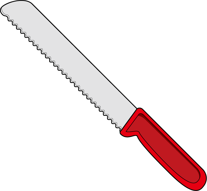 調理器具1-06-パン切りナイフ イラスト