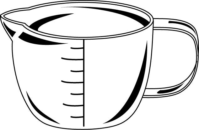 調理器具1-17-計量カップ -食（料理・食材）の無料イラスト素材-イラストポップ