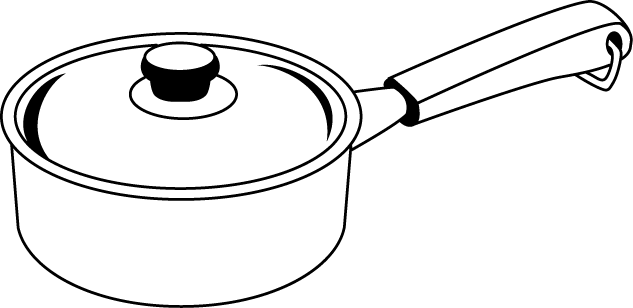 調理器具2-07-片手鍋 イラスト