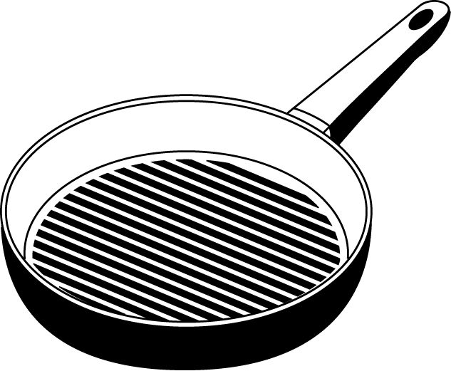 調理器具2-17-フライパン イラスト