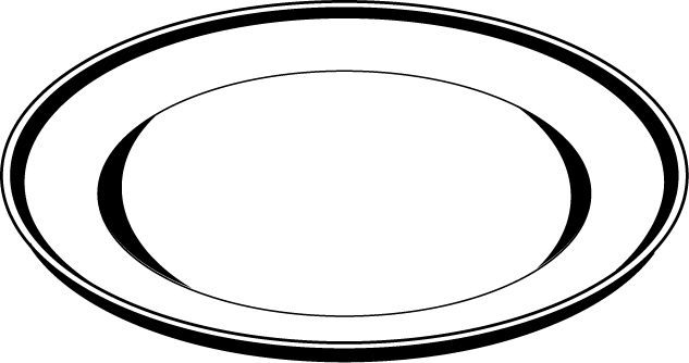 食器13-皿イラスト