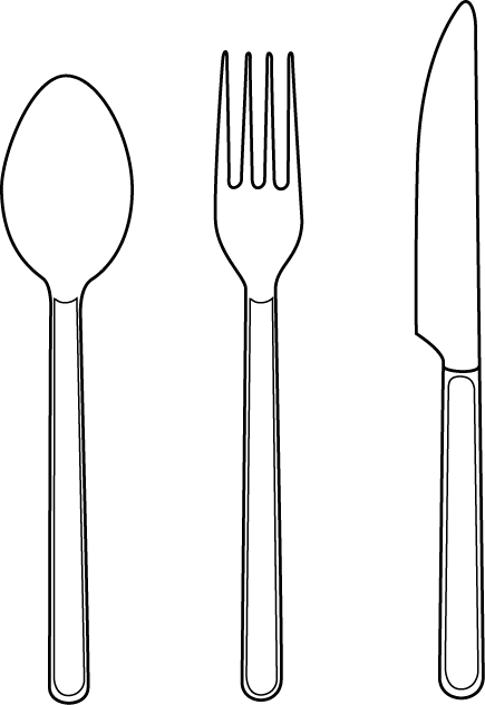 食器19 スプーンフォークナイフ 食 料理 食材 の無料イラスト素材 イラストポップ