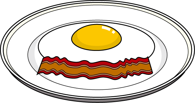 卵09-ベーコンエッグ イラスト