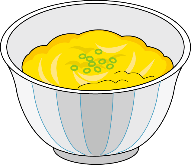 卵27 玉子丼 食 料理 食材 の無料イラスト素材 イラストポップ