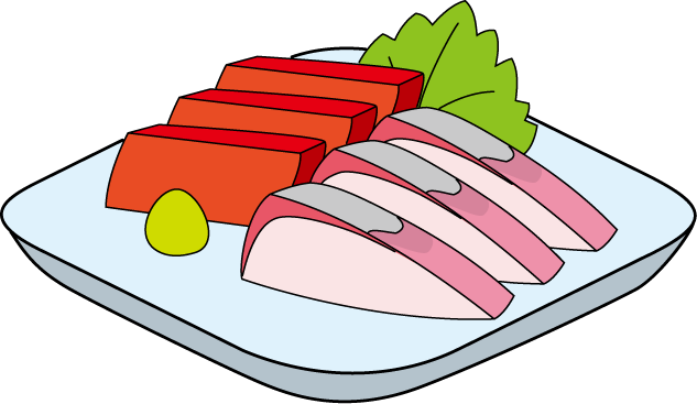 魚料理04 刺身 食 料理 食材 の無料イラスト素材 イラストポップ