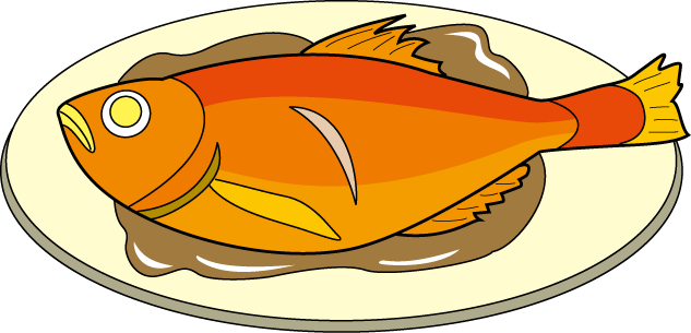 魚料理29 金目鯛 食 料理 食材 の無料イラスト素材 イラストポップ