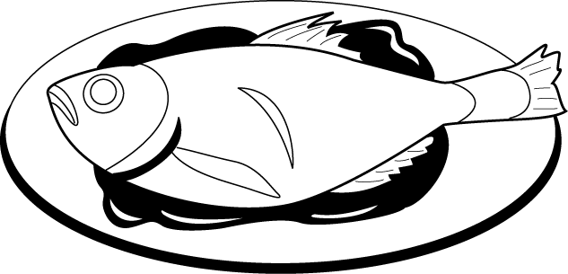 魚料理29-金目鯛 イラスト