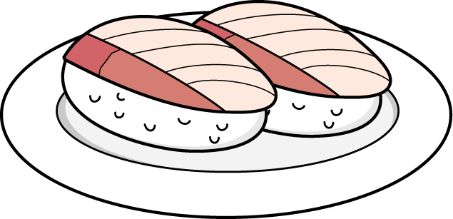 寿司01 ハマチ 食 料理 食材 の無料イラスト素材 イラストポップ