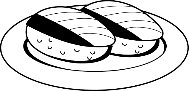 寿司01 ハマチ 食 料理 食材 の無料イラスト素材 イラストポップ
