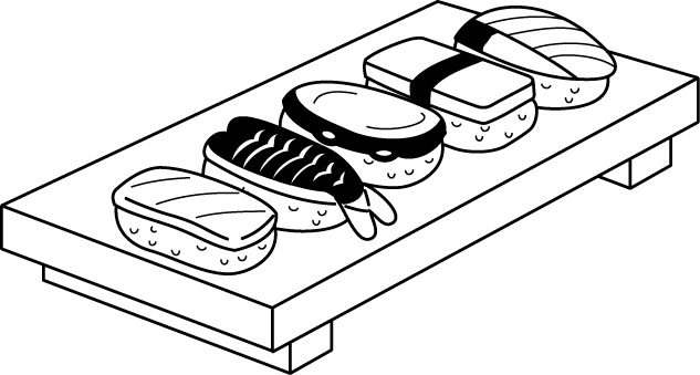 寿司10 にぎり 食 料理 食材 の無料イラスト素材 イラストポップ