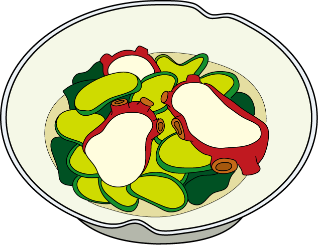 野菜料理03 たこ酢 食 料理 食材 の無料イラスト素材 イラストポップ