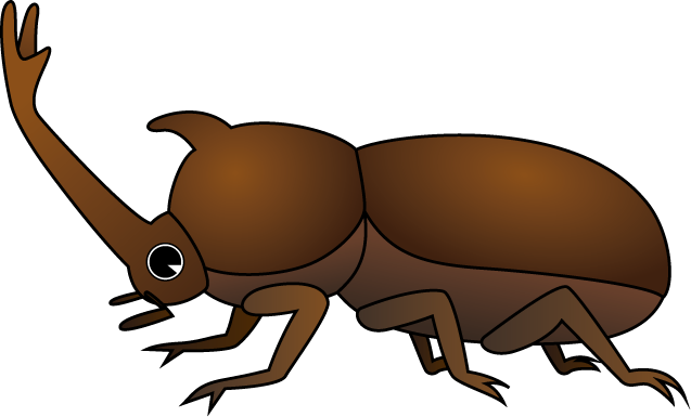 イラストポップの昆虫画像素材 カブトムシno01カブトムシの無料イラスト