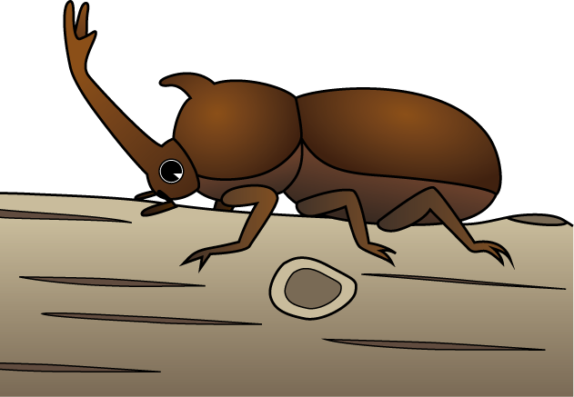 イラストポップの昆虫画像素材 カブトムシno02カブトムシの無料イラスト