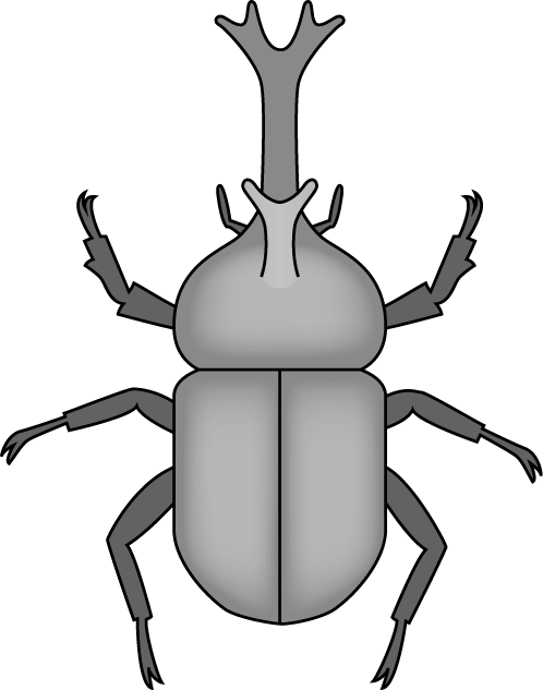 イラストポップの昆虫画像素材 カブトムシno05カブトムシの無料イラスト
