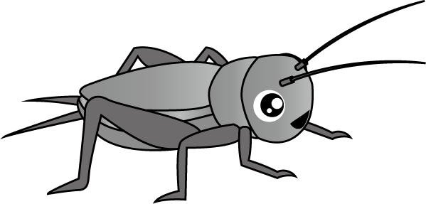 イラストポップの昆虫画像素材 スズムシno02コウロギの無料イラスト