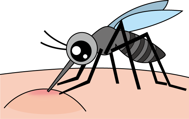 イラストポップの昆虫画像素材 ハエ蚊no02蚊の無料イラスト
