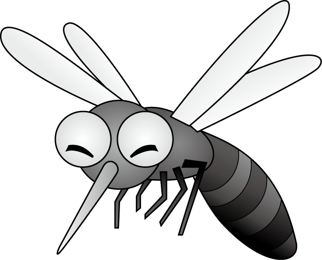イラストポップの昆虫画像素材 ハエ蚊no03蚊の無料イラスト