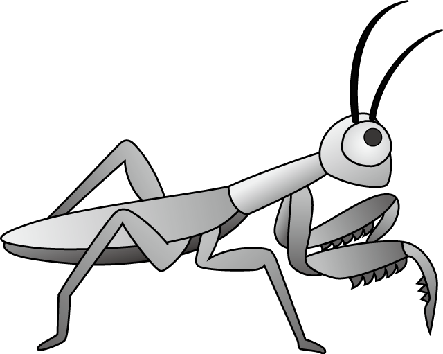 イラストポップの昆虫画像素材 カマキリno02カマキリの無料イラスト