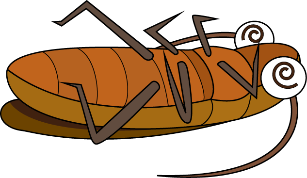 イラストポップの昆虫画像素材 ゴキブリno07ゴキブリの無料イラスト