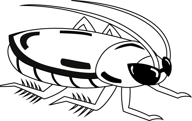 イラストポップの昆虫画像素材 ゴキブリno04ゴキブリの無料イラスト