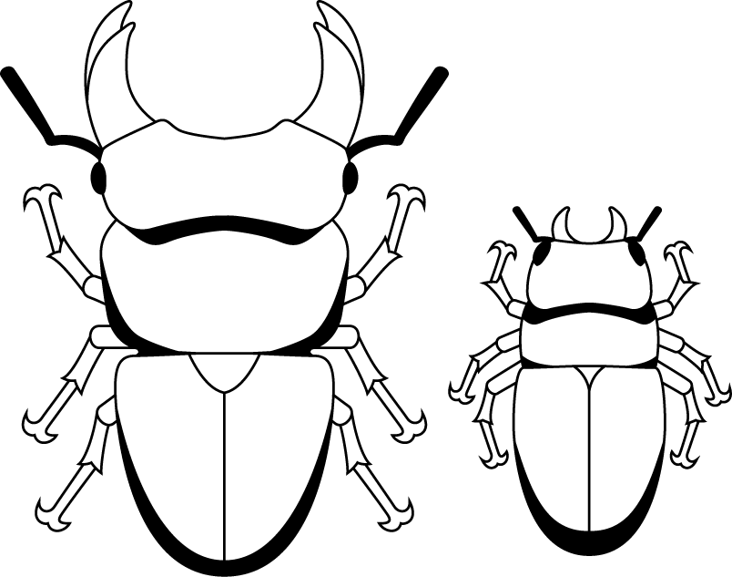 イラストポップの昆虫画像素材 クワガタムシno06クワガタムシの無料イラスト