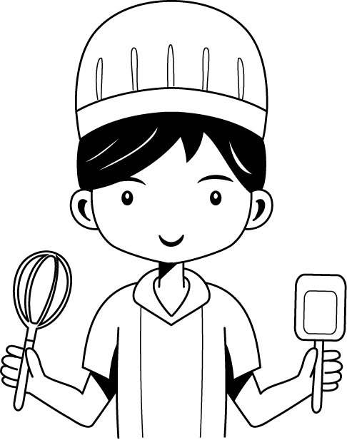 飲食業09-料理人 イラスト
