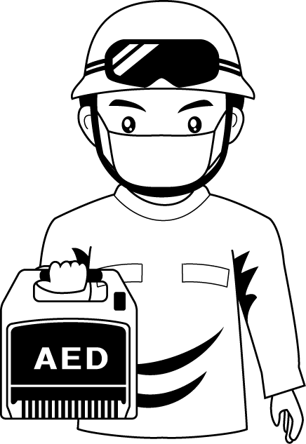 消防22-AED イラスト