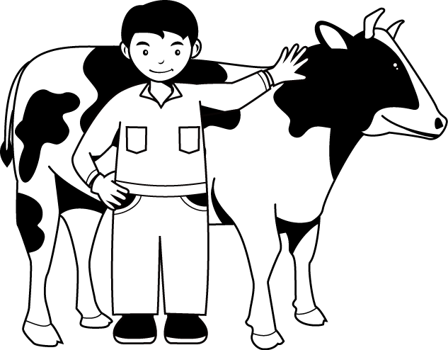 畜産03-乳牛 イラスト