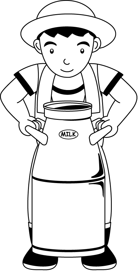 畜産09-牛乳缶 イラスト