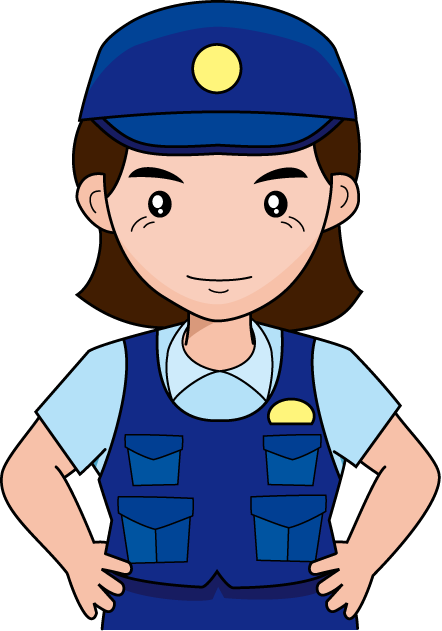 警察11 婦人警官 仕事の無料イラスト素材 イラストポップ
