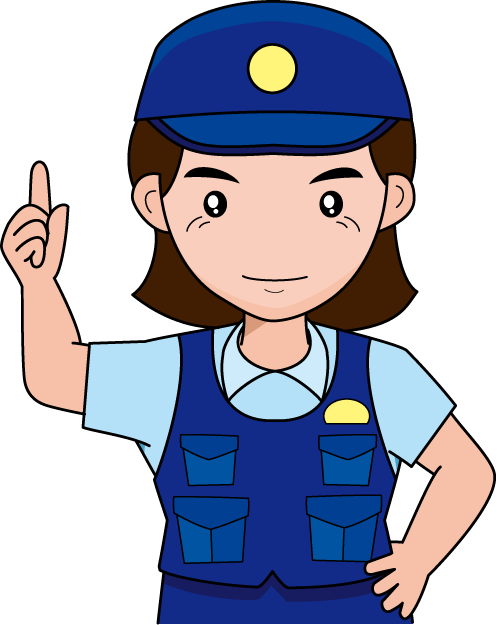 警察12 婦人警官 仕事の無料イラスト素材 イラストポップ