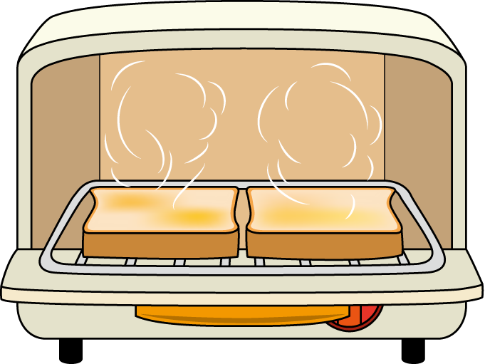 朝食02 トースター イラストポップの生活のクリップアートカット集