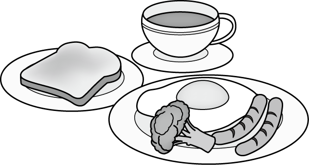 朝食08 朝食 イラストポップの生活のクリップアートカット集